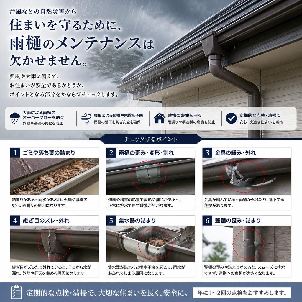 台風対策は万全に！