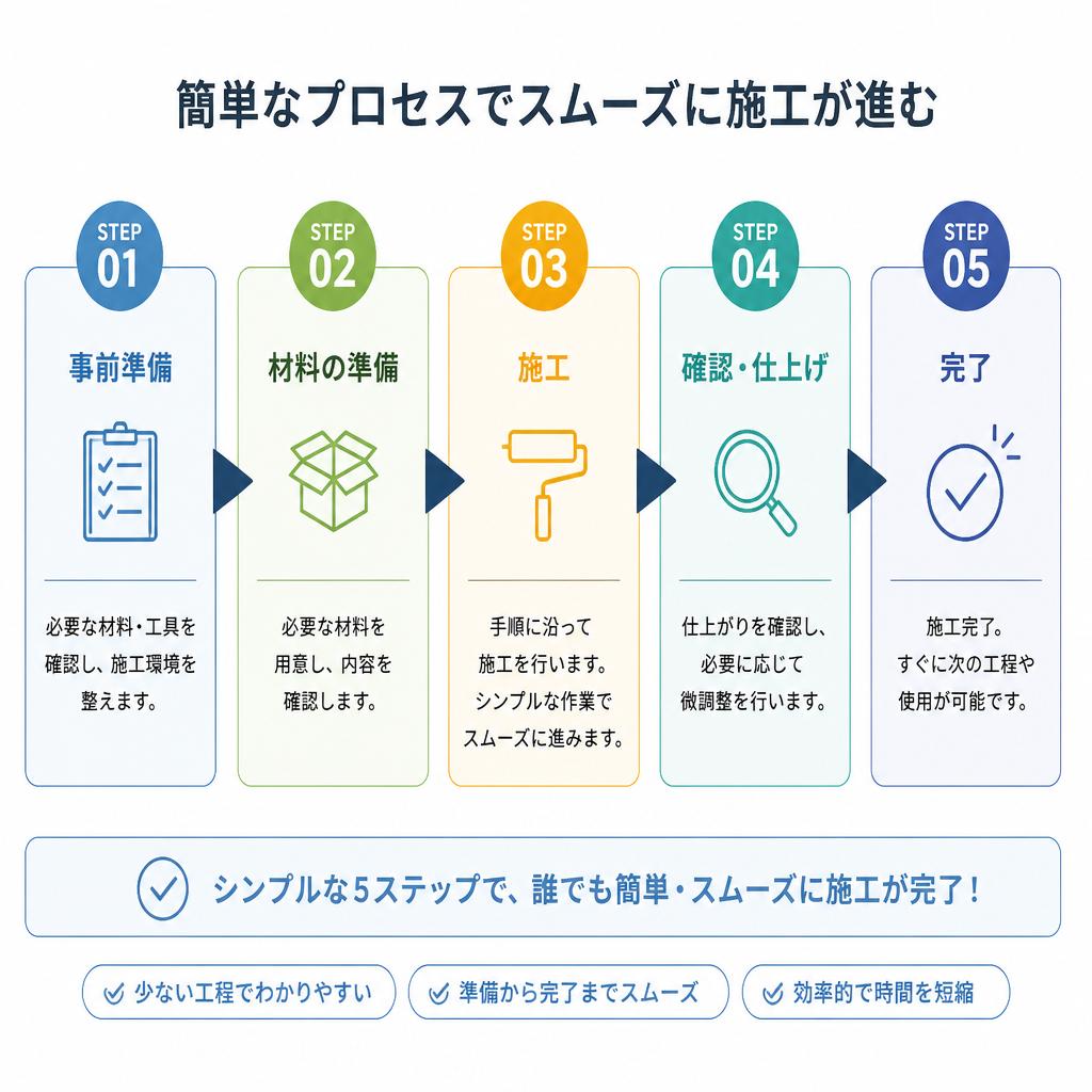 4. 施工の流れ - 見積もりから完了まで