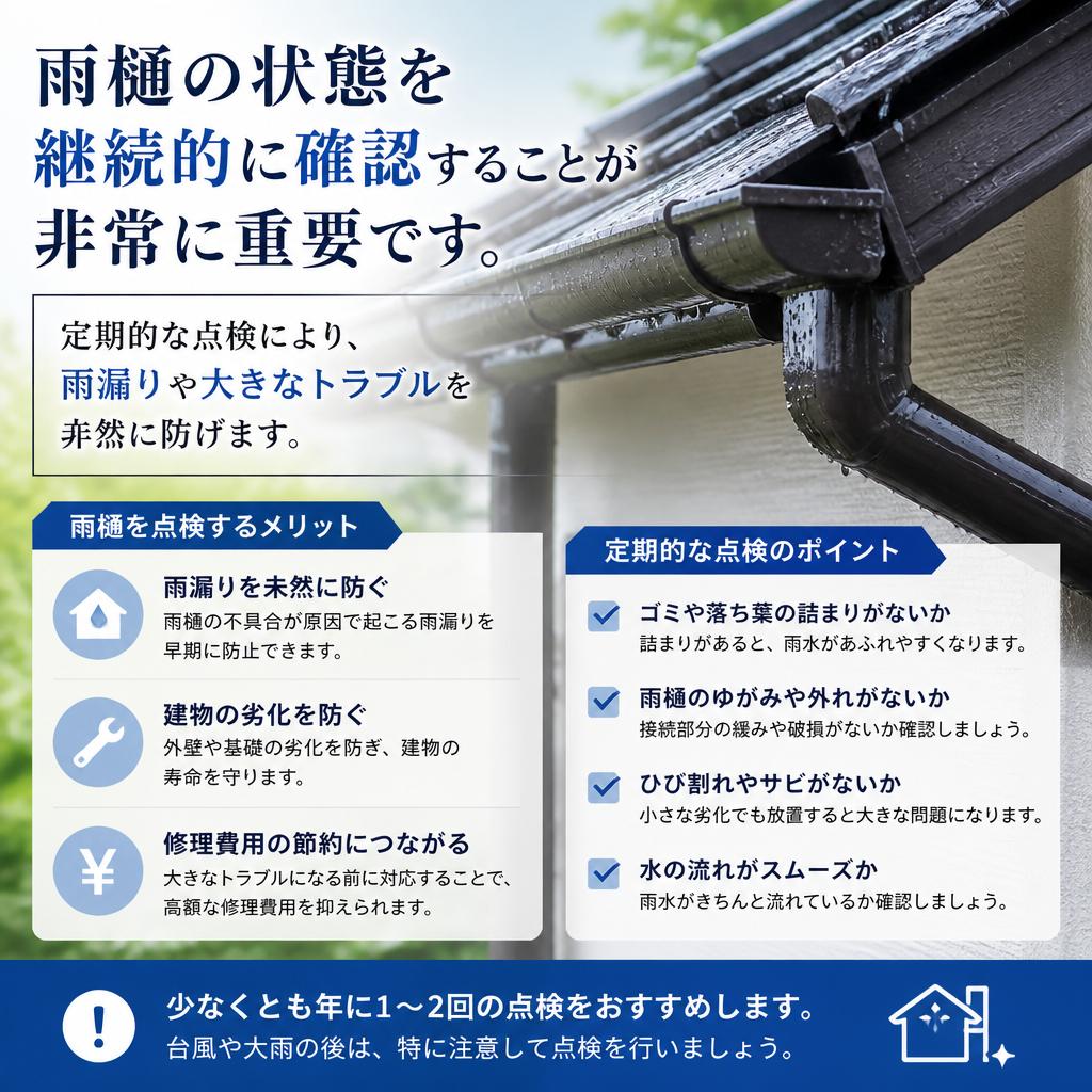 定期点検とメンテナンスのすすめ