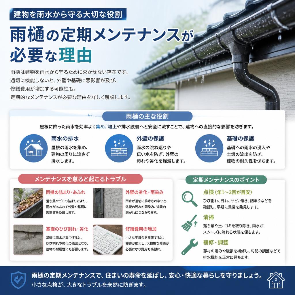 雨樋工事の重要性