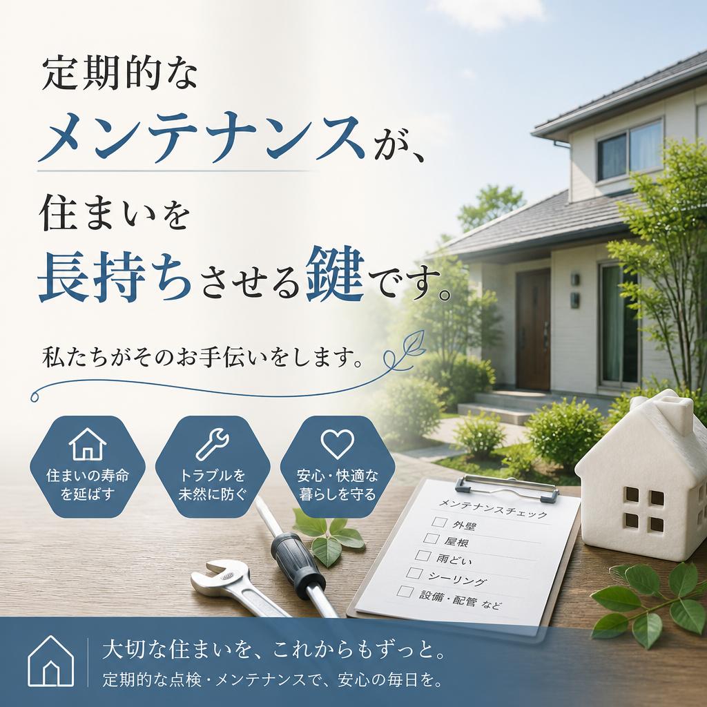 住宅メンテナンスのススメ
