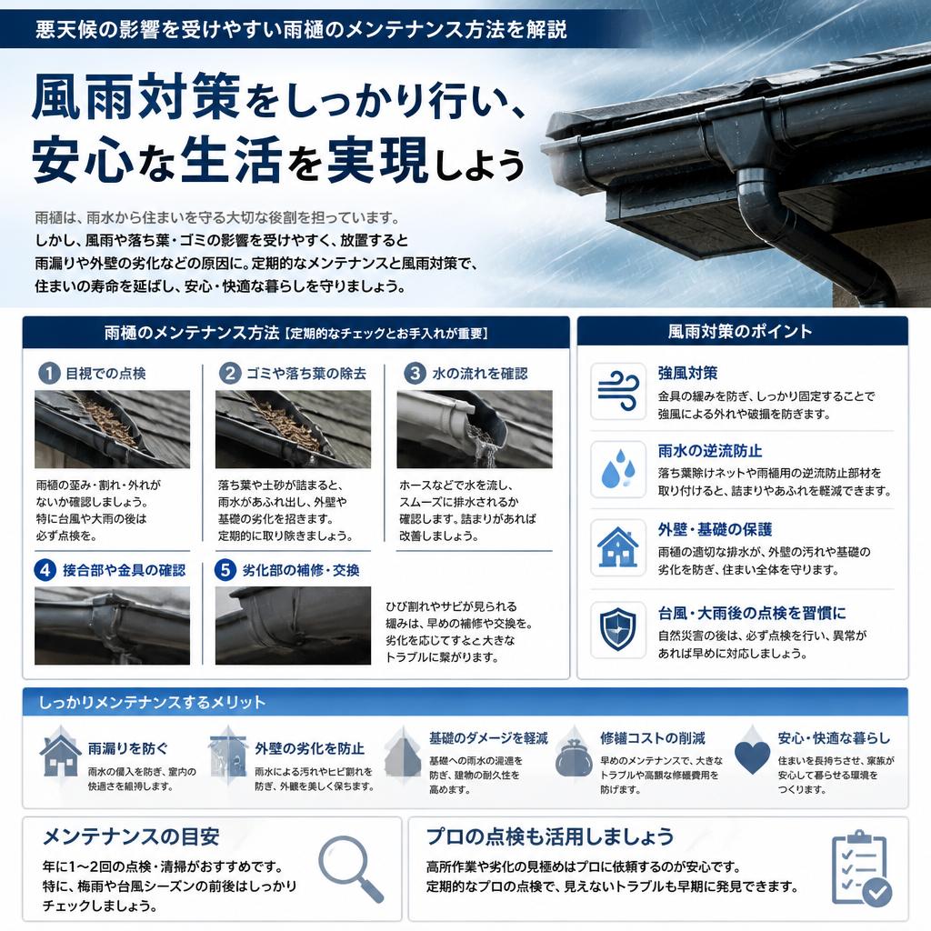 風雨対策で住まいを守る