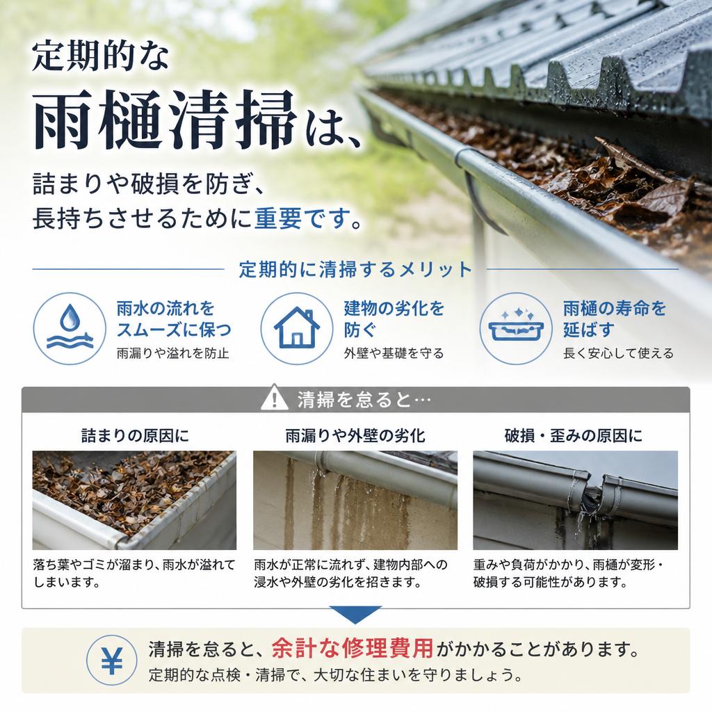 雨樋清掃のメリット