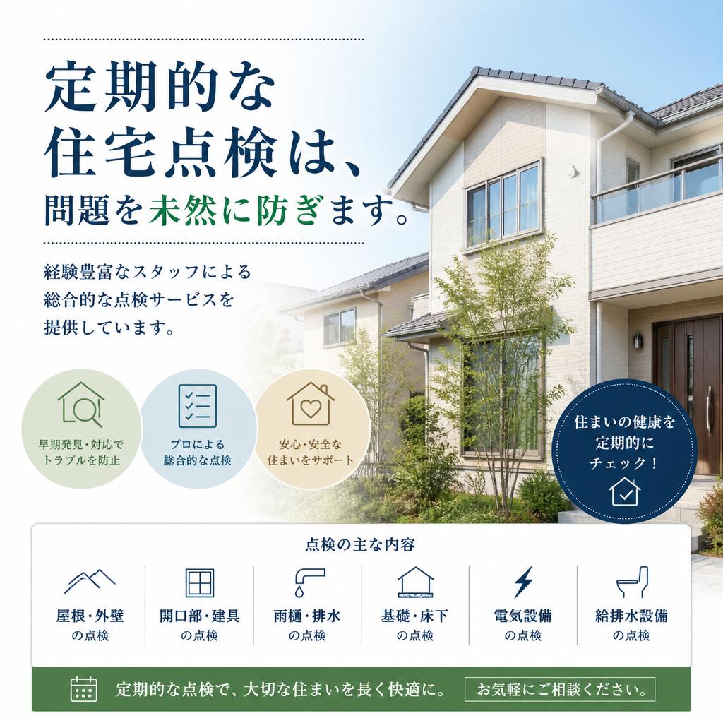 住宅点検で安心を