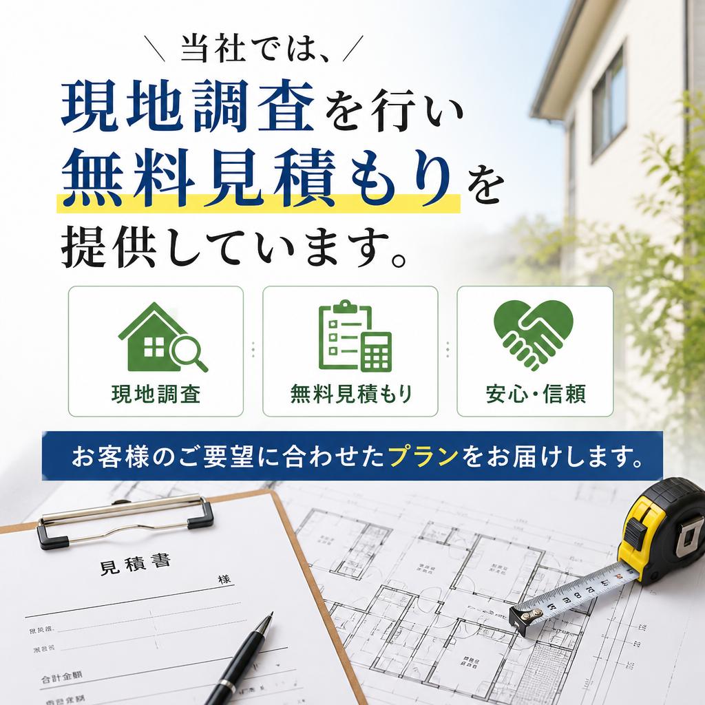 無料見積もりの流れ