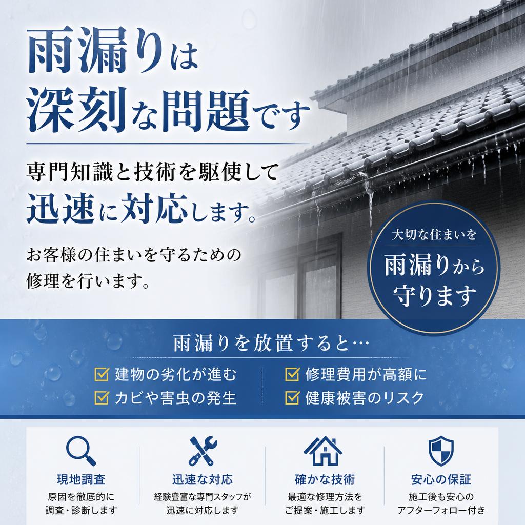 5. 雨漏り修理の実績
