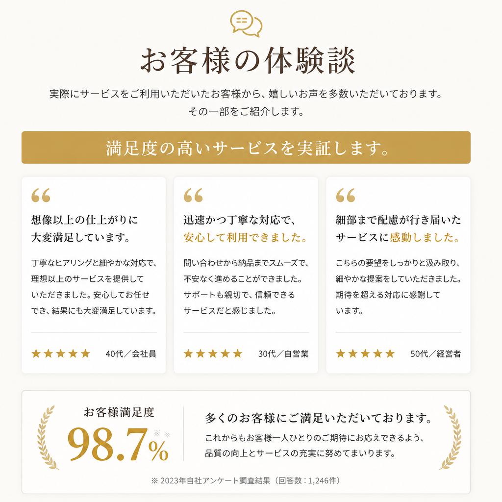 お客様の声