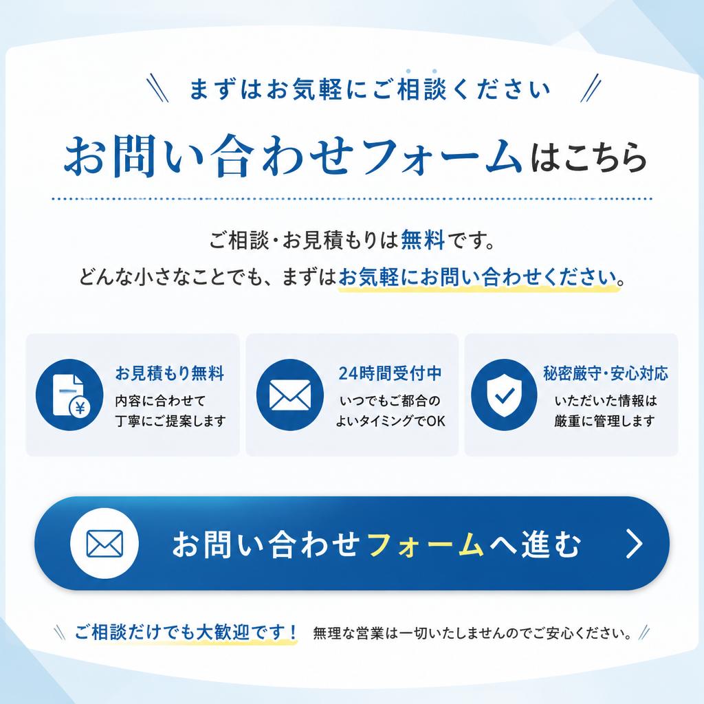 お問い合わせの推奨