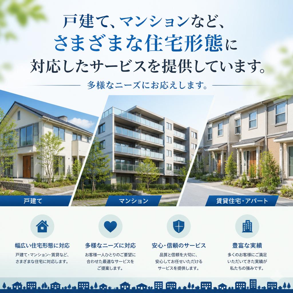 どんな住宅にも対応