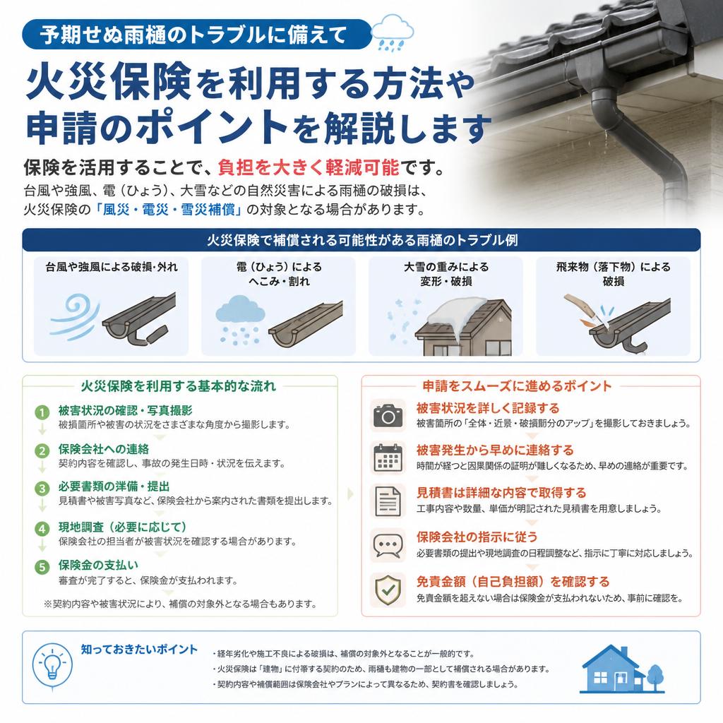 火災保険を活用した費用軽減方法