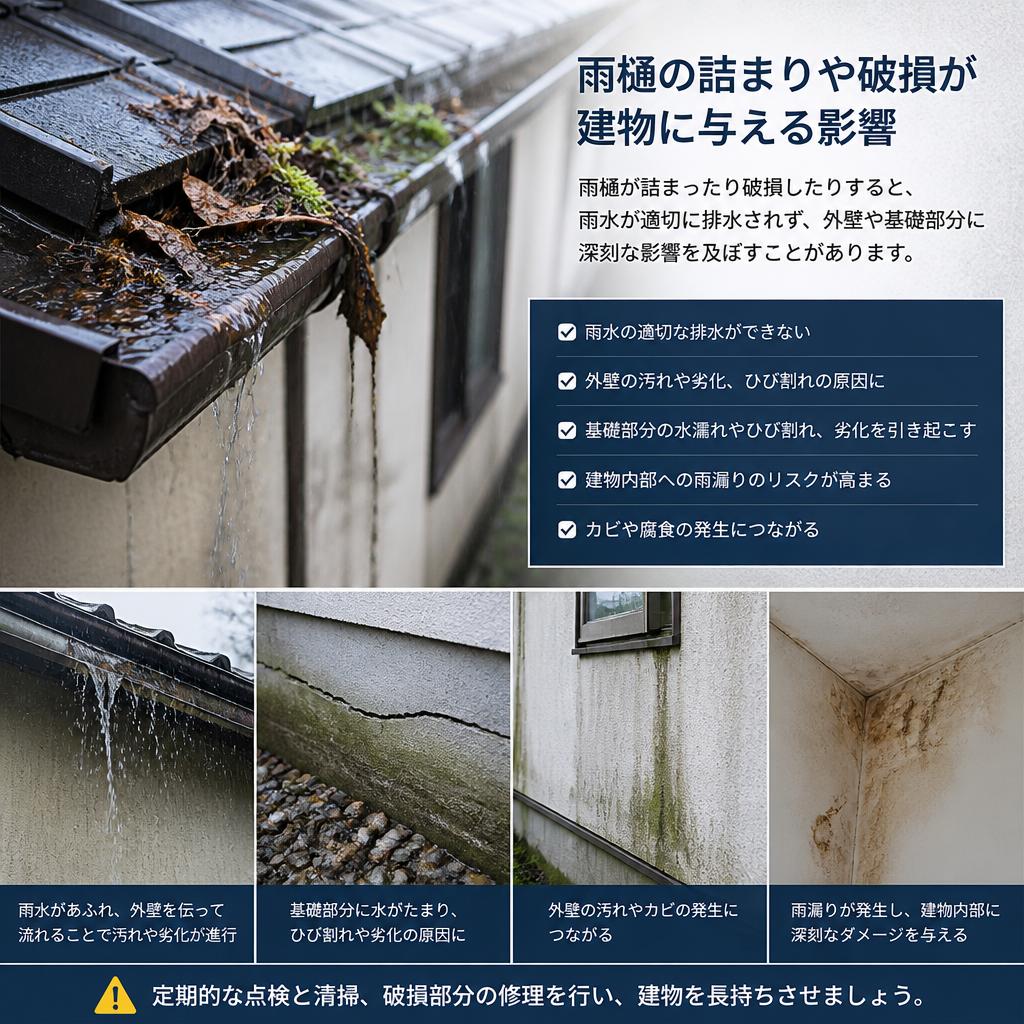 雨水排水のトラブル