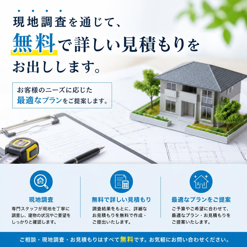 無料見積もりのご案内