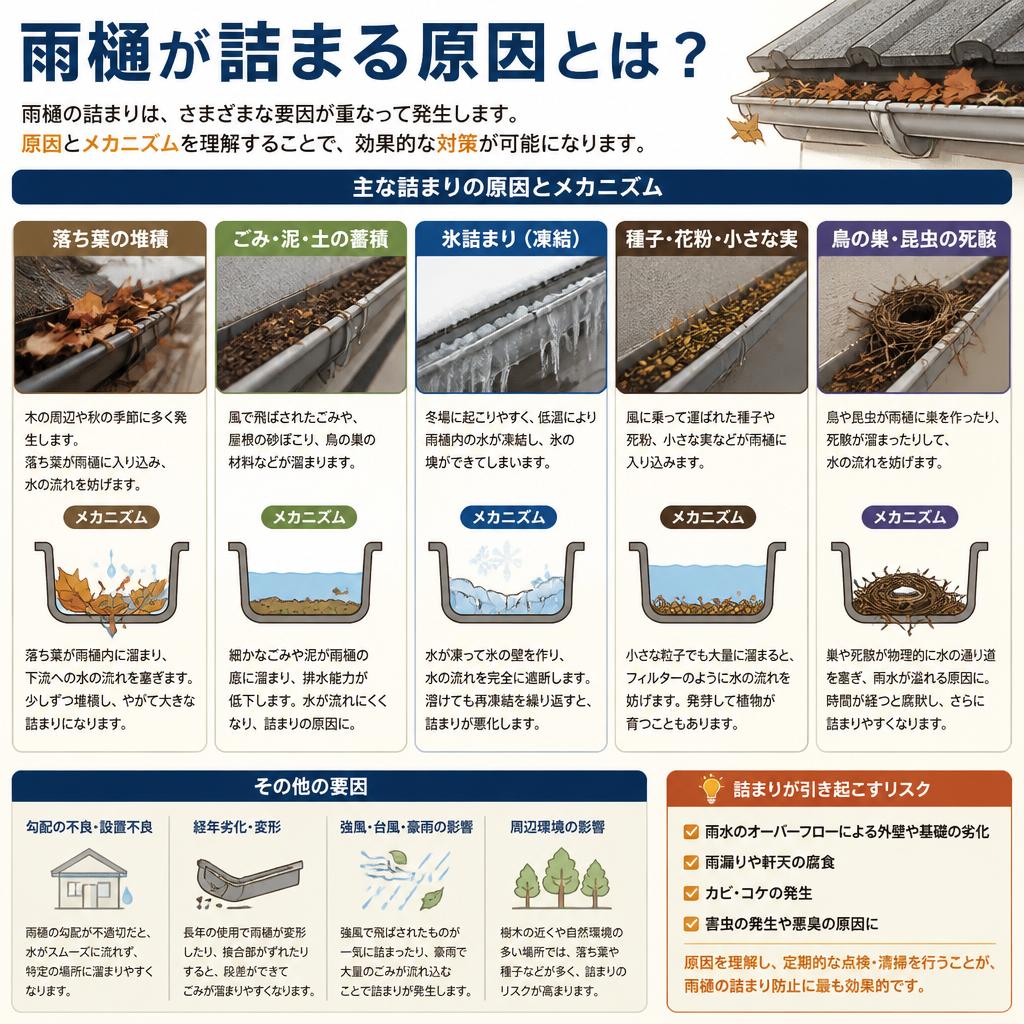 2. 詰まりの原因とは？