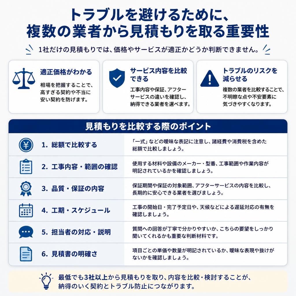 4. 見積もりの比較方法