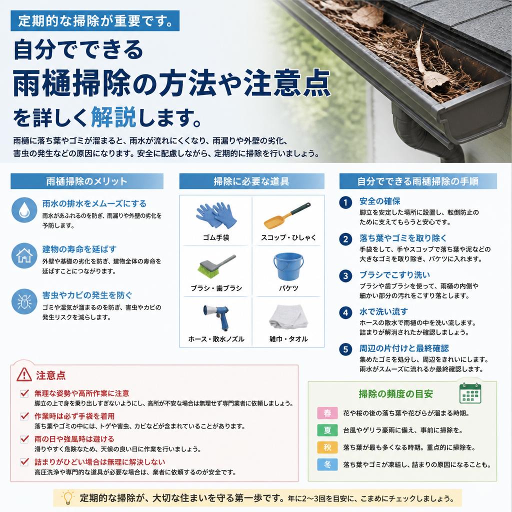 5. 雨樋の掃除方法