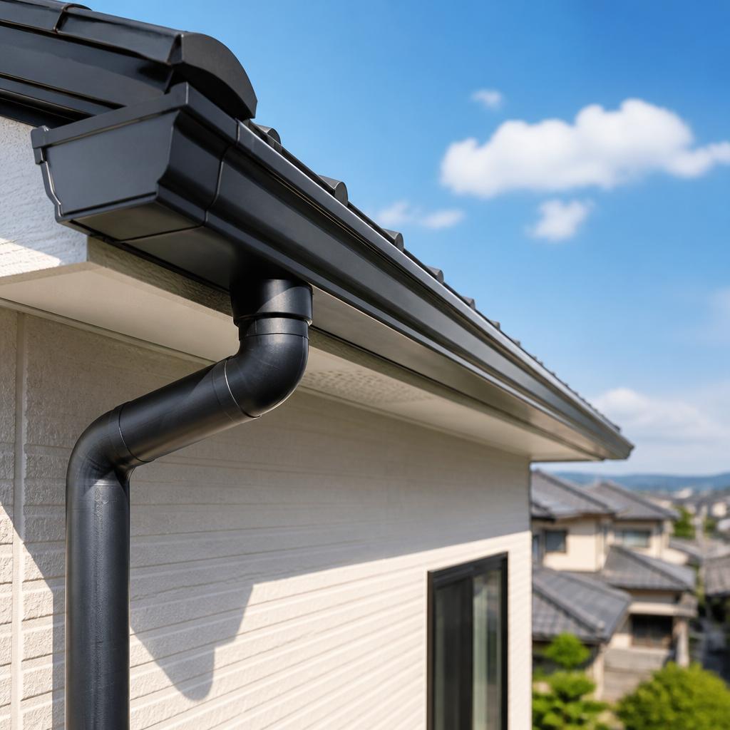八尾市の雨樋工事は足場なしでコスパ施工！！